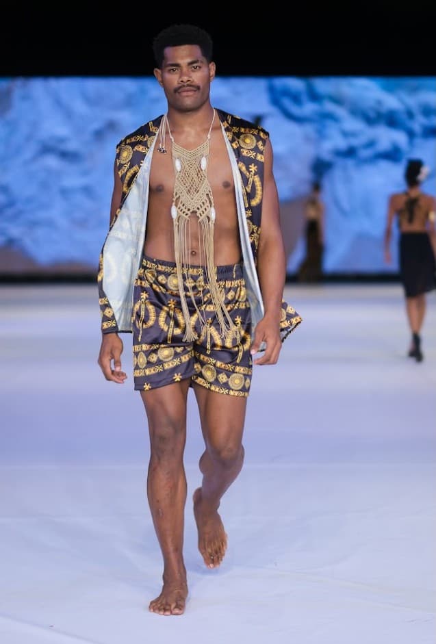 Menswear runway look by Lavalani