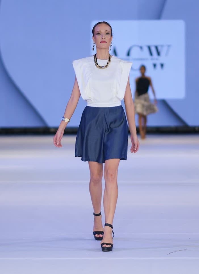 Runway model portrait at Fiji Fashion Week