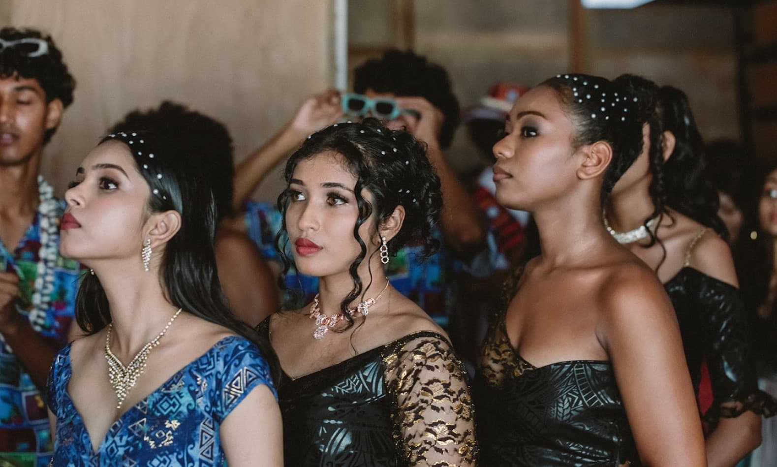 Runway model wearing a Fiji Fashion Week collection
