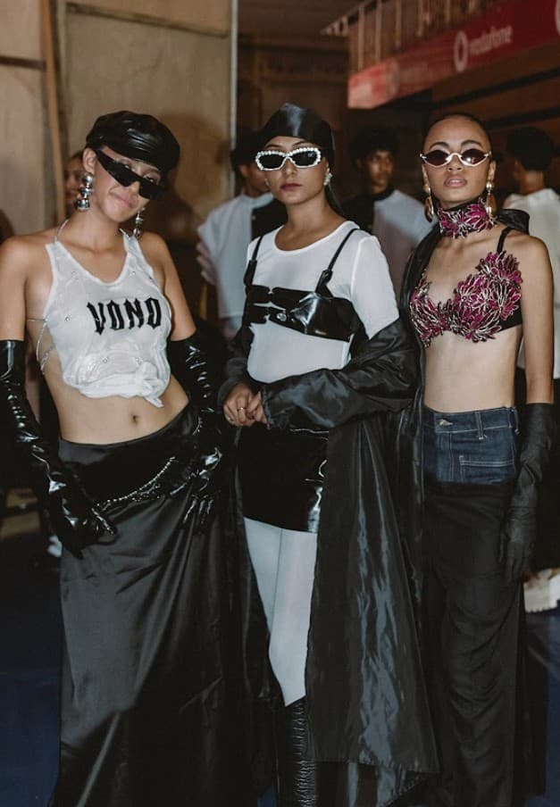 Designer runway look photographed during Fiji Fashion Week